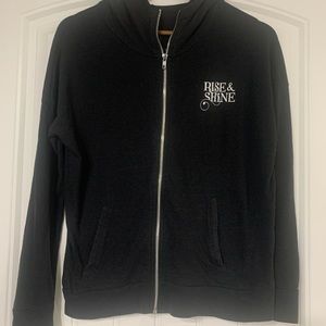 Club Pilates~Rise and Shine zip hoodie🖤